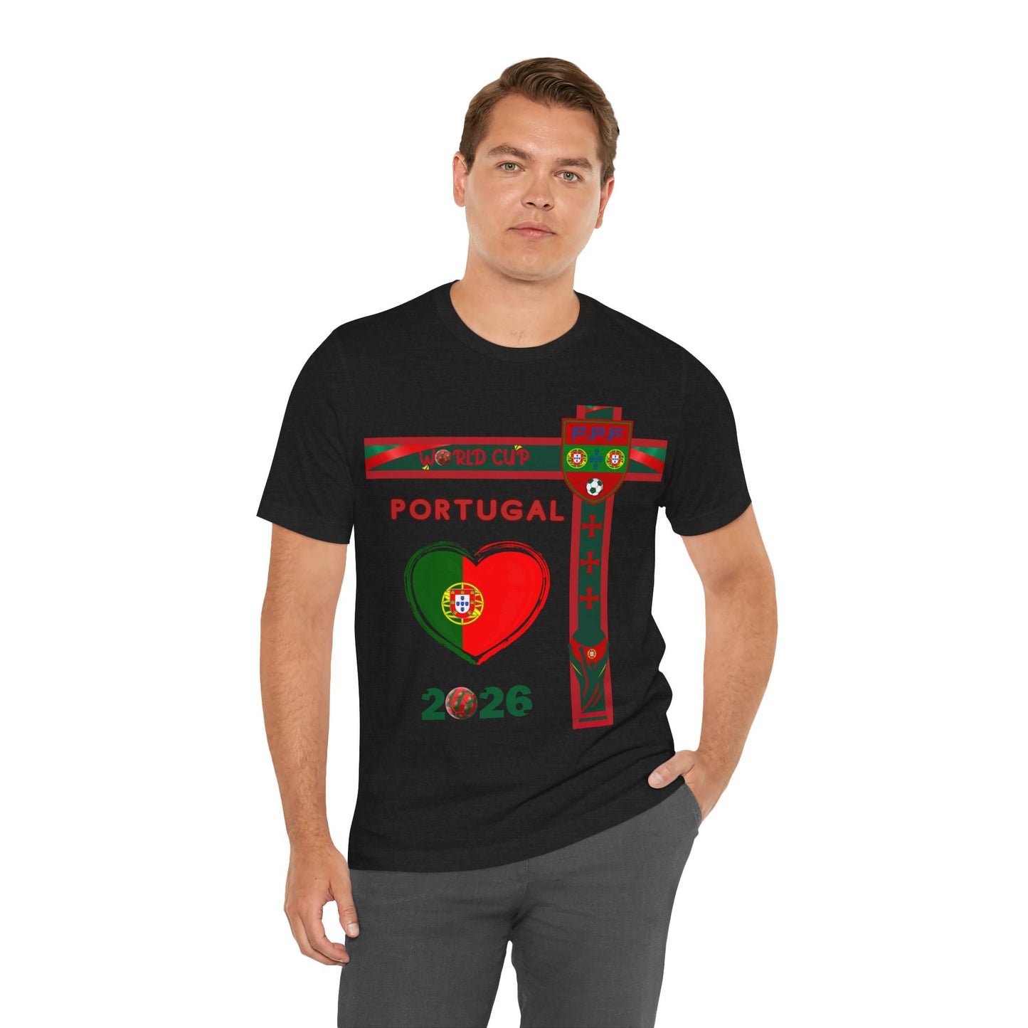 🇵🇹Portugal World Cup 2026 Heart Design Unisex T-Shirt