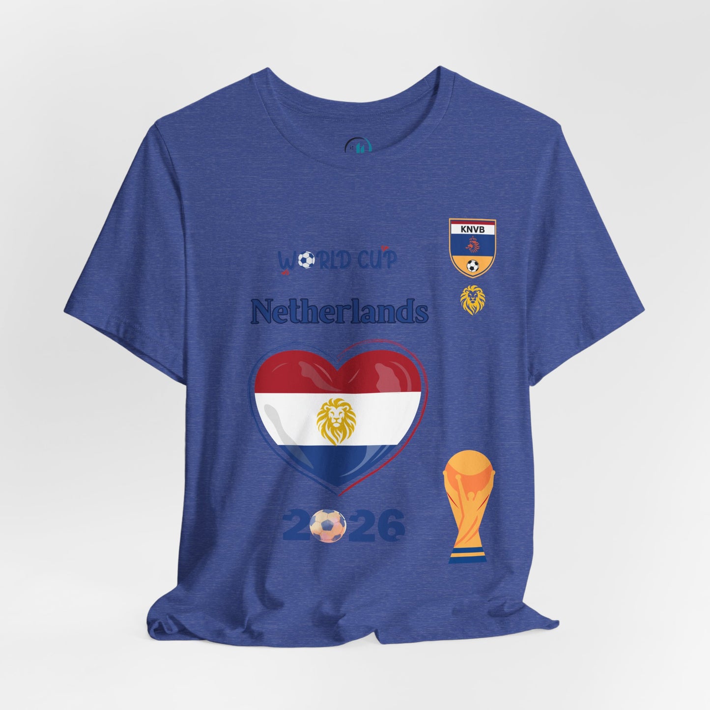 🇳🇱Netherlands (Nederland) World Cup 2026 Heart Design Unisex T-Shirt