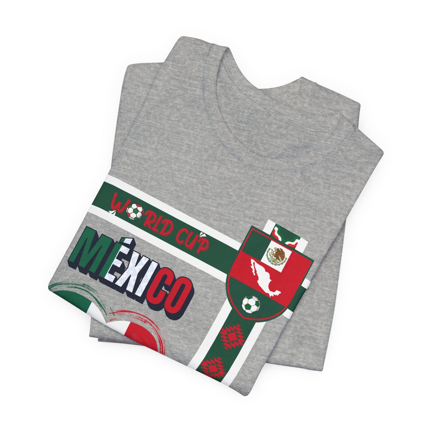 🇲🇽Mexico World Cup 2026 Heart Design Unisex T-Shirt
