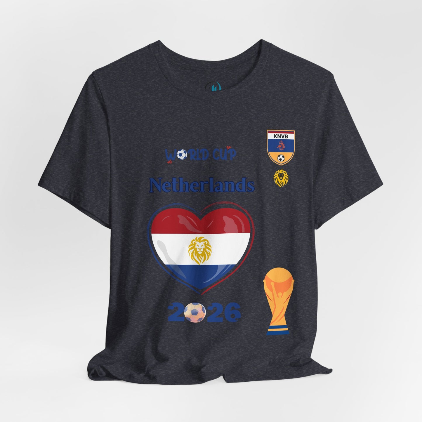 🇳🇱Netherlands (Nederland) World Cup 2026 Heart Design Unisex T-Shirt