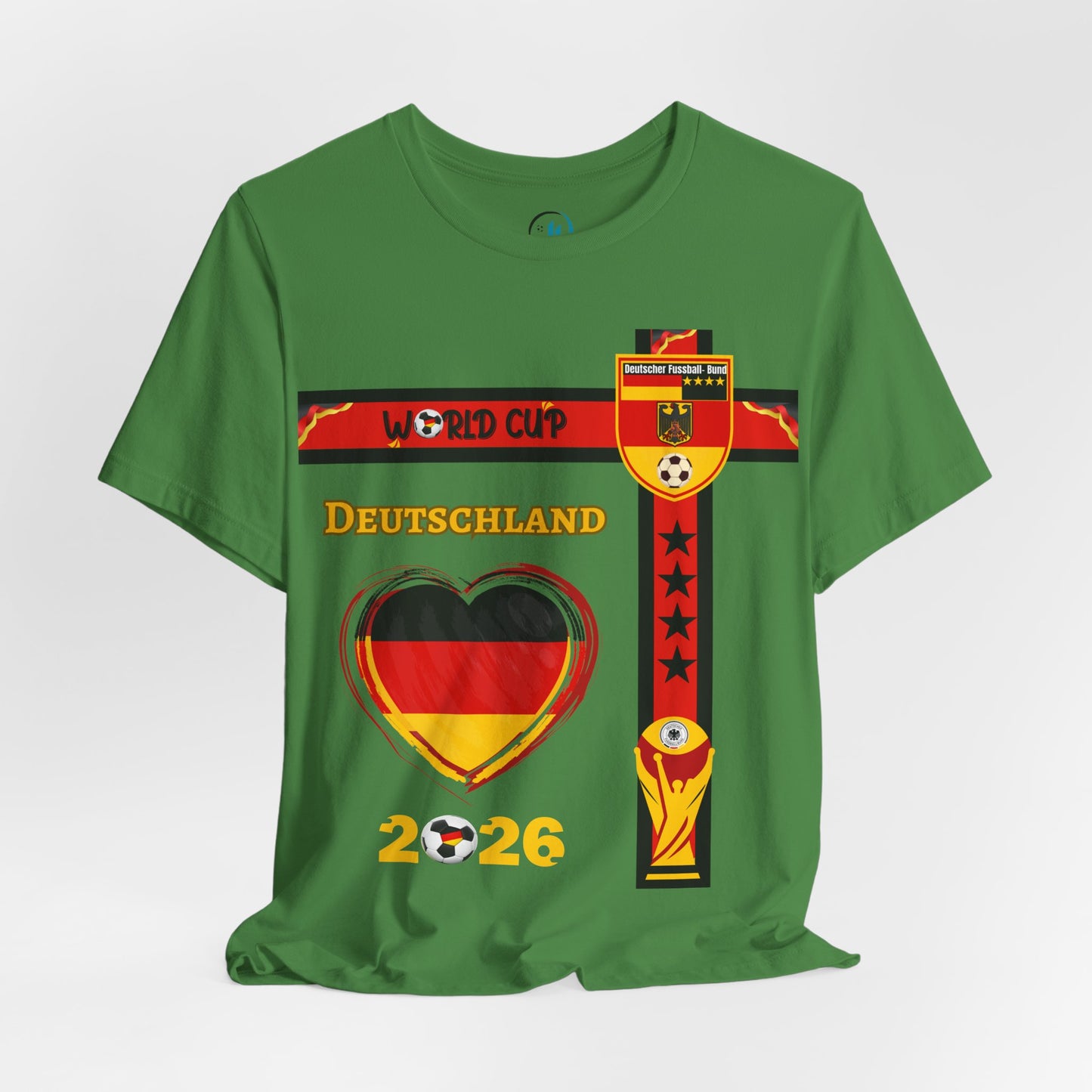 🇩🇪Germany (Deutschland) World Cup 2026 Heart Design Unisex T-Shirt