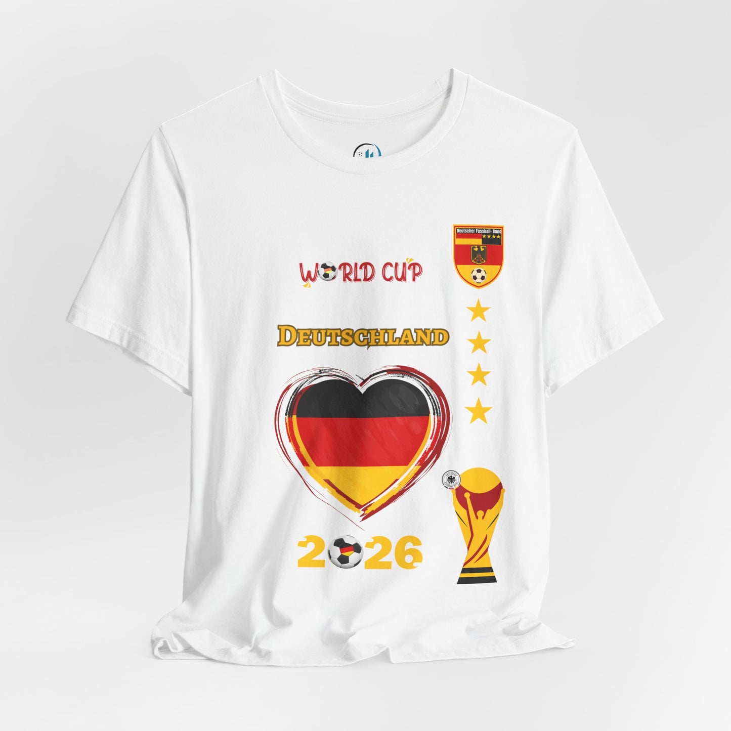 🇩🇪Germany (Deutschland) World Cup 2026 Heart Design Unisex T-Shirt