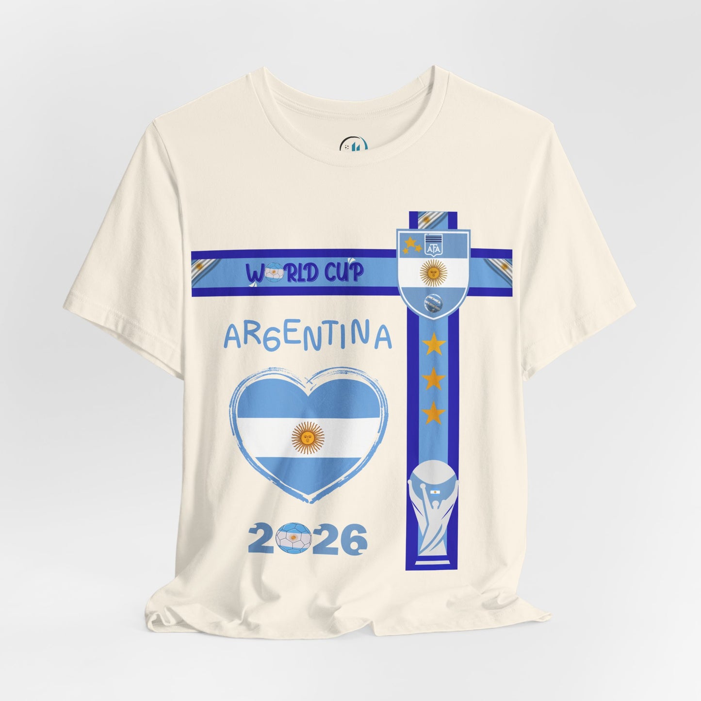 Argentina World Cup 2026 Heart Design Unisex T-Shirt
