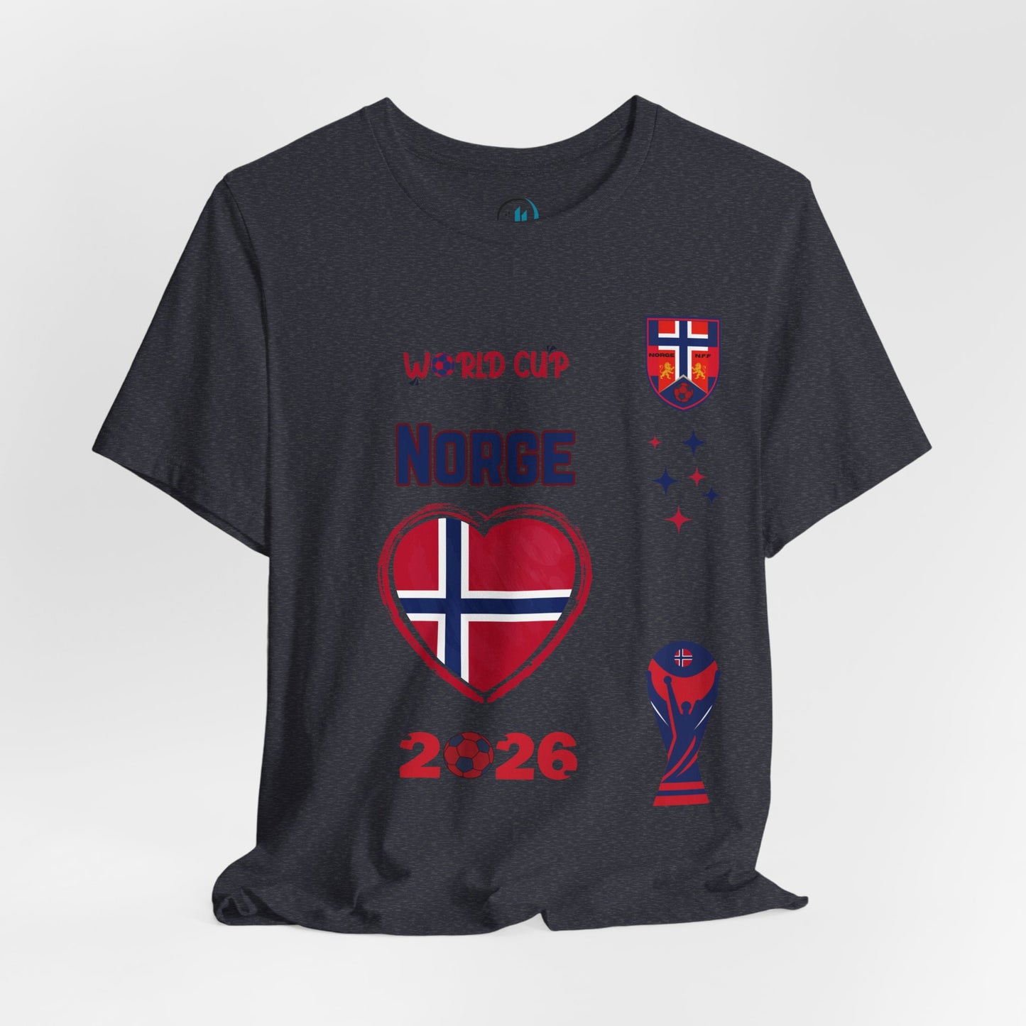 🇳🇴Norway (Norge) World Cup 2026 Heart Design Unisex T-Shirt