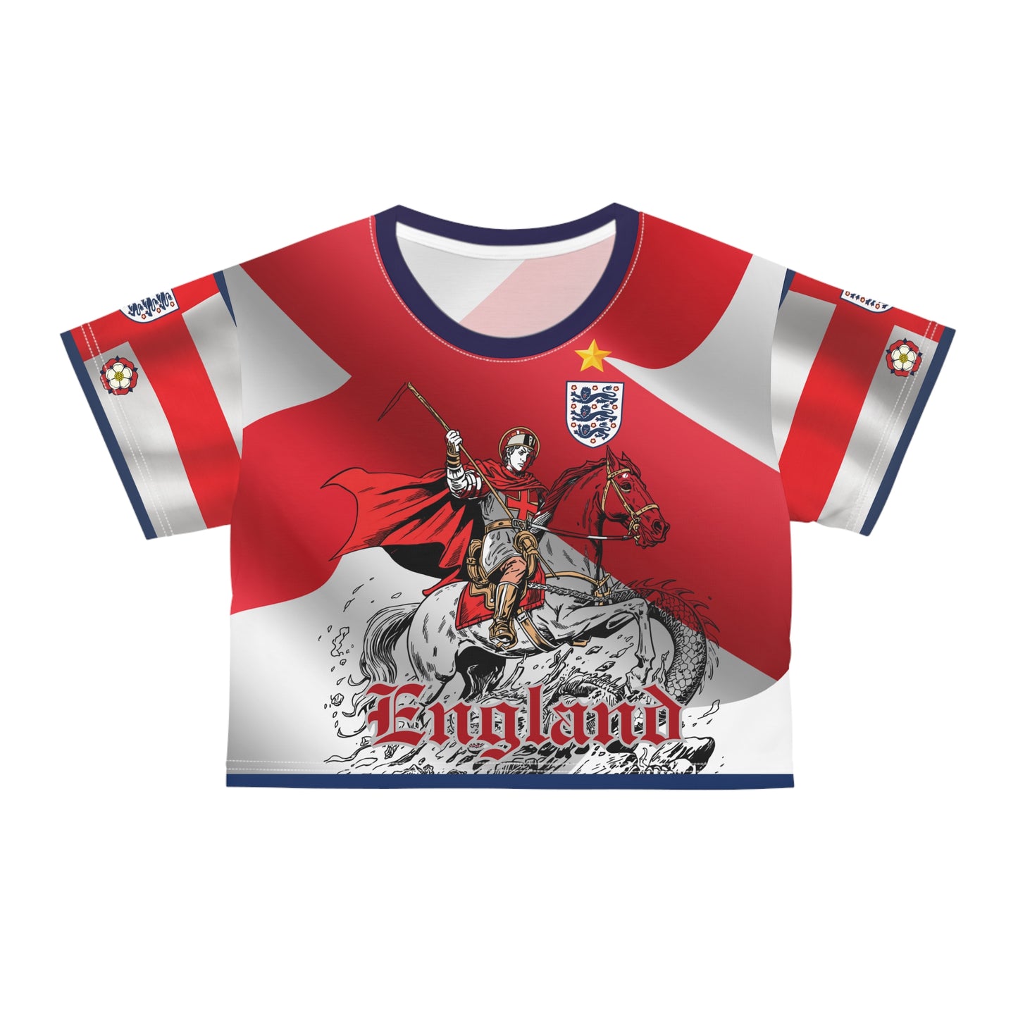 🏴󠁧󠁢󠁥󠁮󠁧󠁿Ladies'  Crop Tee – *"DragonSlayer"*