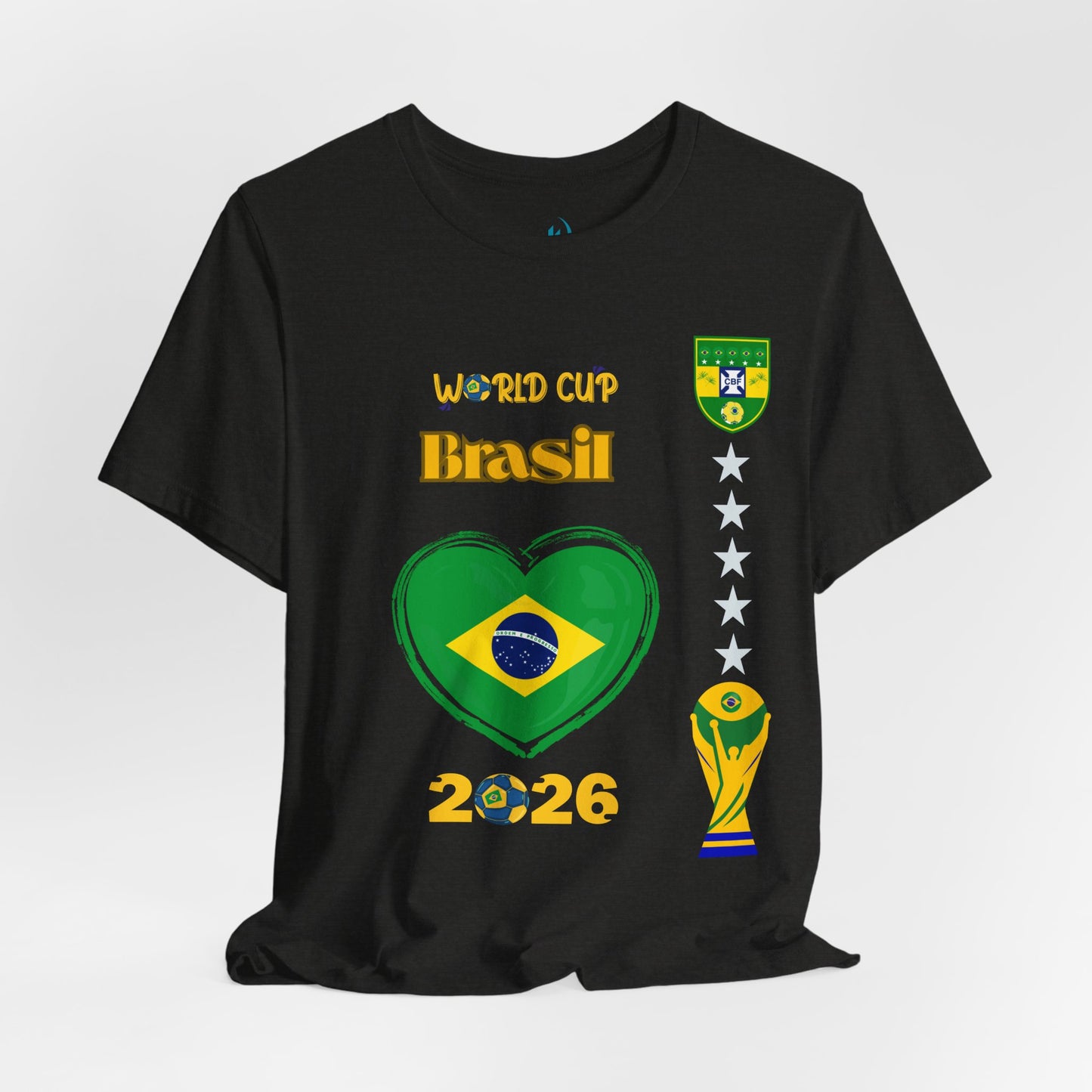 🇧🇷Brazil (Brasil) World Cup 2026 Heart Design Unisex T-Shirt