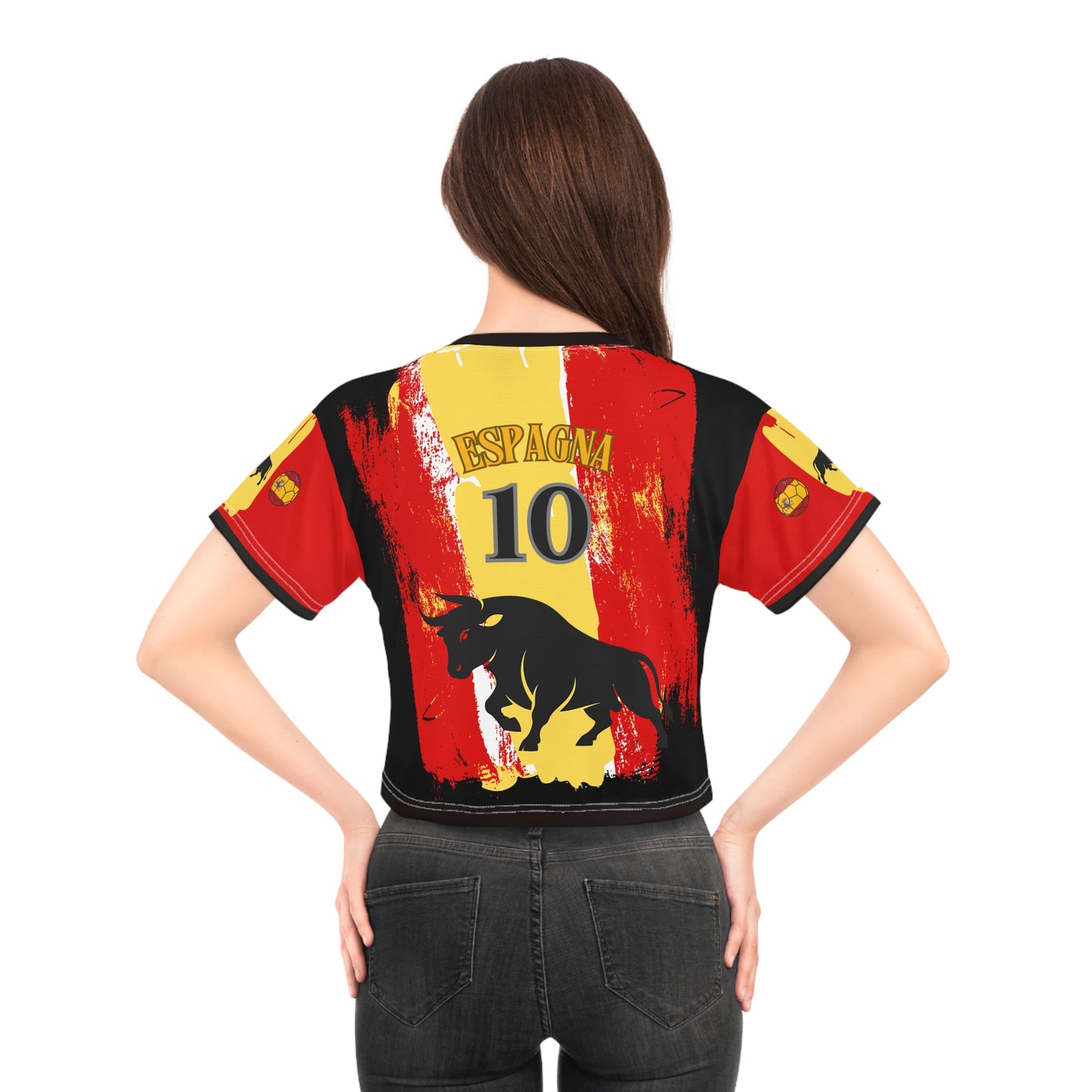 🇪🇸Ladies' Crop Tee – *"El Toro"*