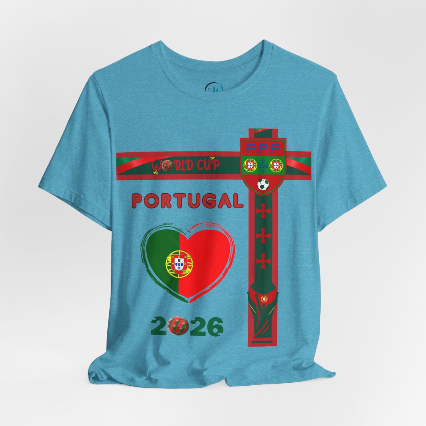 🇵🇹Portugal World Cup 2026 Heart Design Unisex T-Shirt