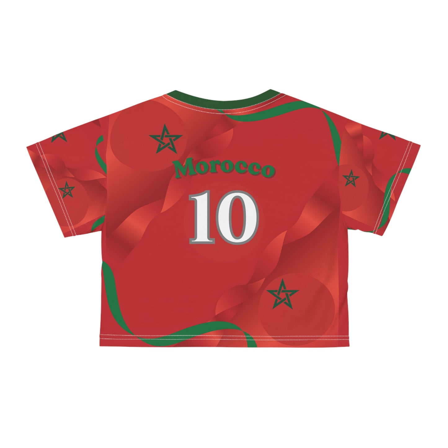 🇲🇦Ladies' Crop Tee – *"The Eternal Star"*