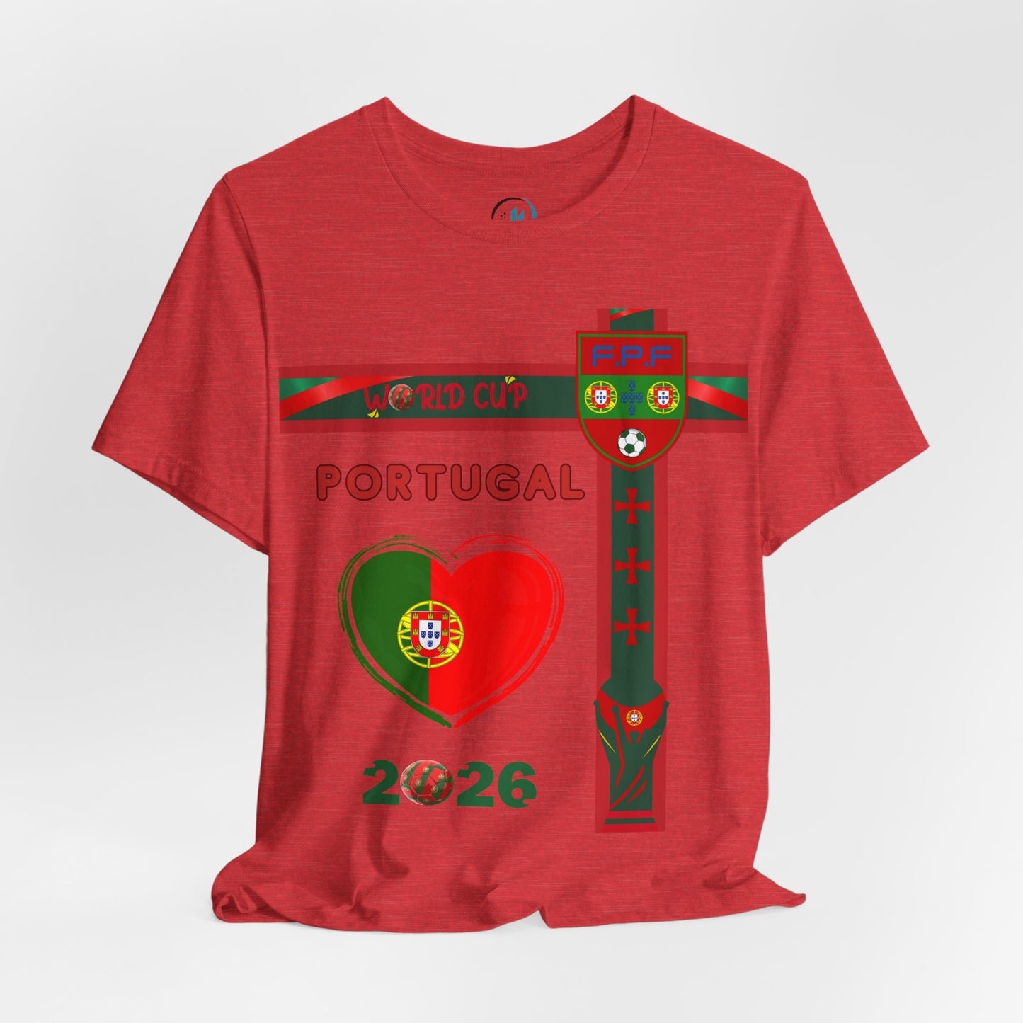 🇵🇹Portugal World Cup 2026 Heart Design Unisex T-Shirt