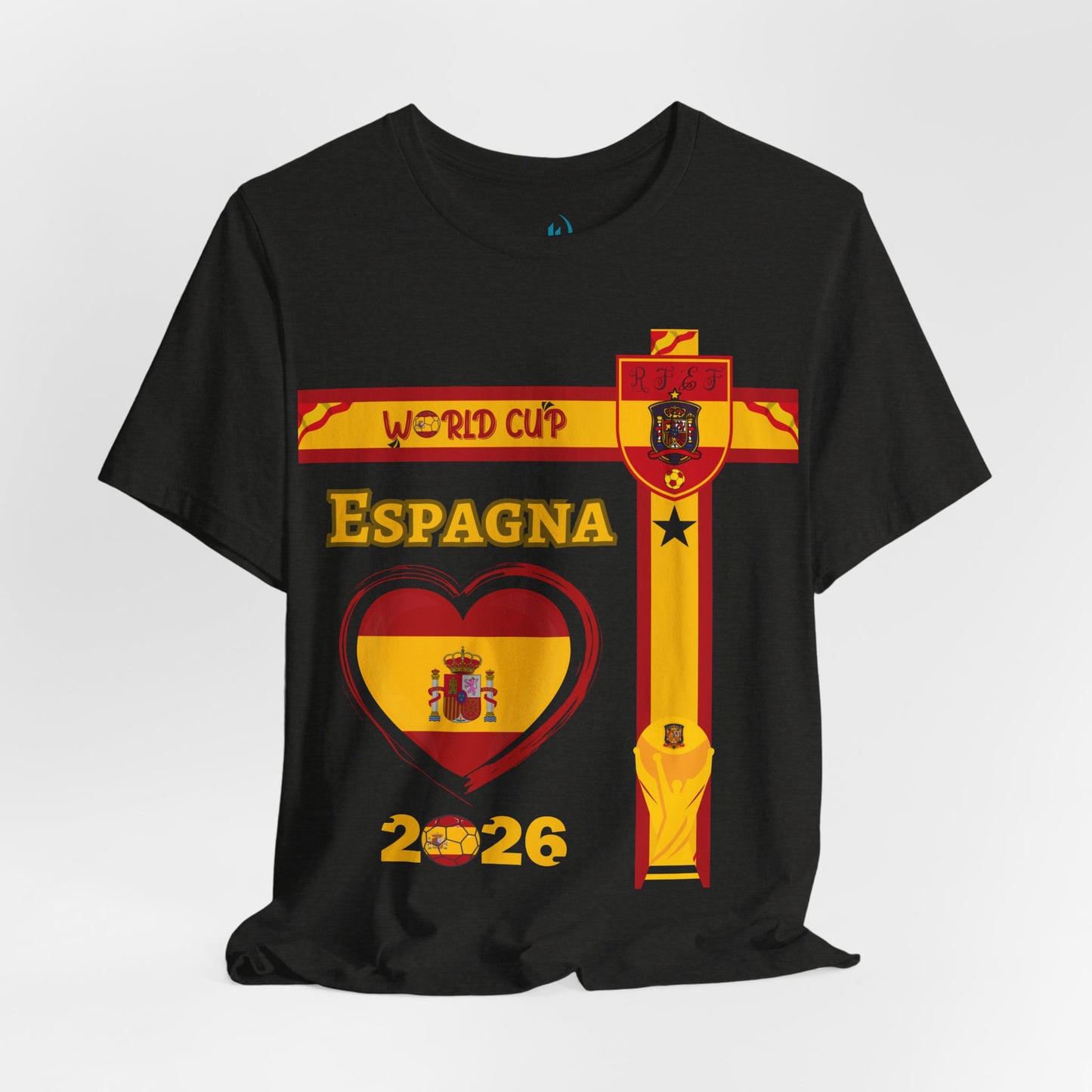 🇪🇸Spain (España) World Cup 2026 Heart Design Unisex T-Shirt