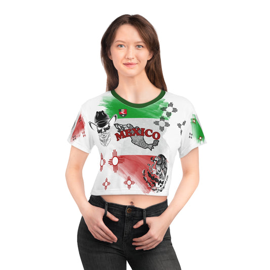 🇲🇽Ladies' Crop Tee – *"Tierra de Dioses"*