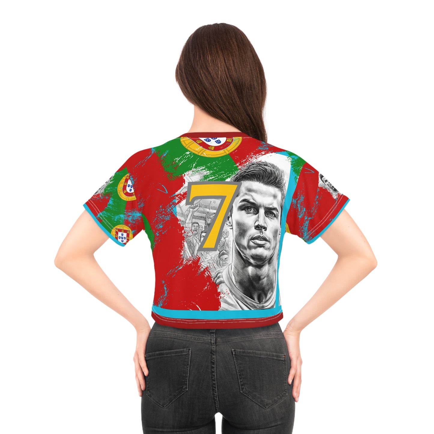 🇵🇹Ladies' Crop Tee – *"The GOAT Edition"*
