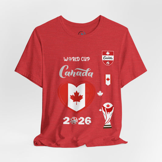 🇨🇦Canada World Cup 2026 Heart Design Unisex T-Shirt