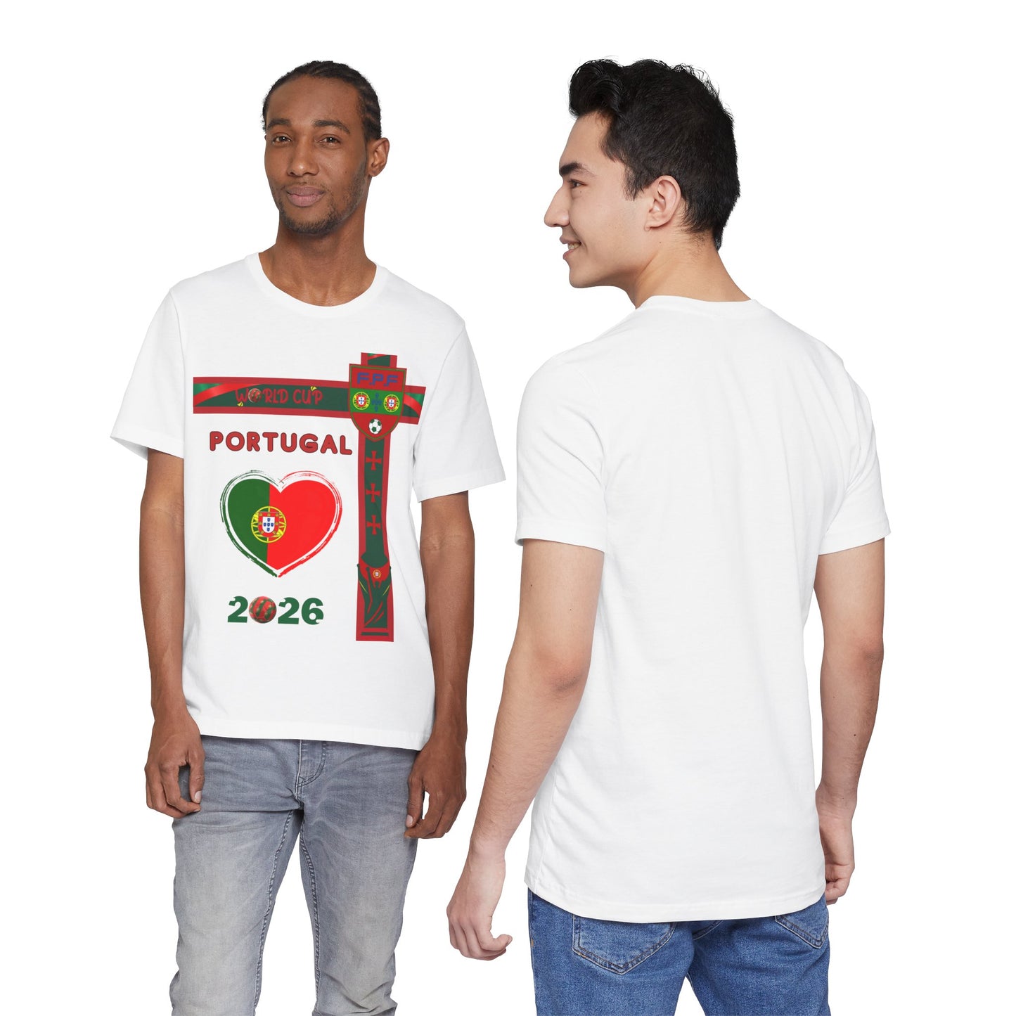 🇵🇹Portugal World Cup 2026 Heart Design Unisex T-Shirt
