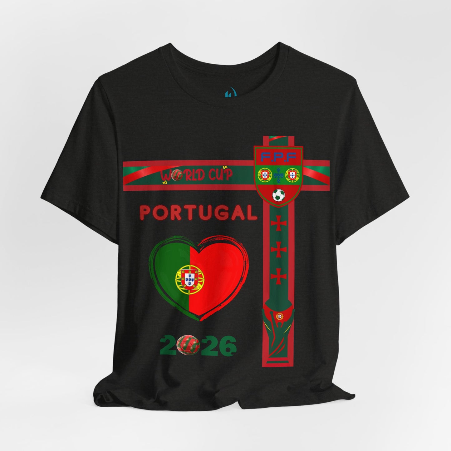 🇵🇹Portugal World Cup 2026 Heart Design Unisex T-Shirt