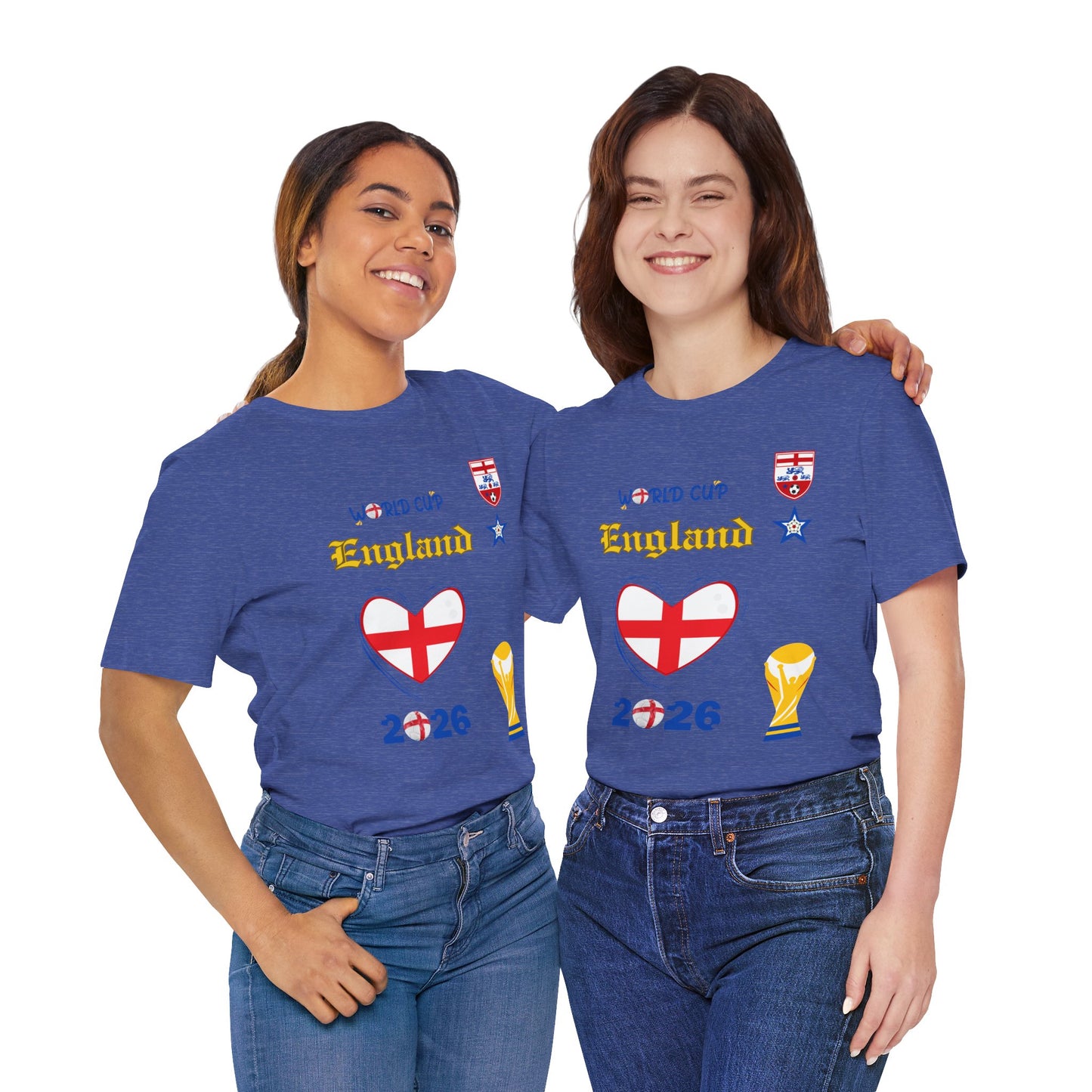🏴󠁧󠁢󠁥󠁮󠁧󠁿England World Cup 2026 Heart Design Unisex T-Shirt