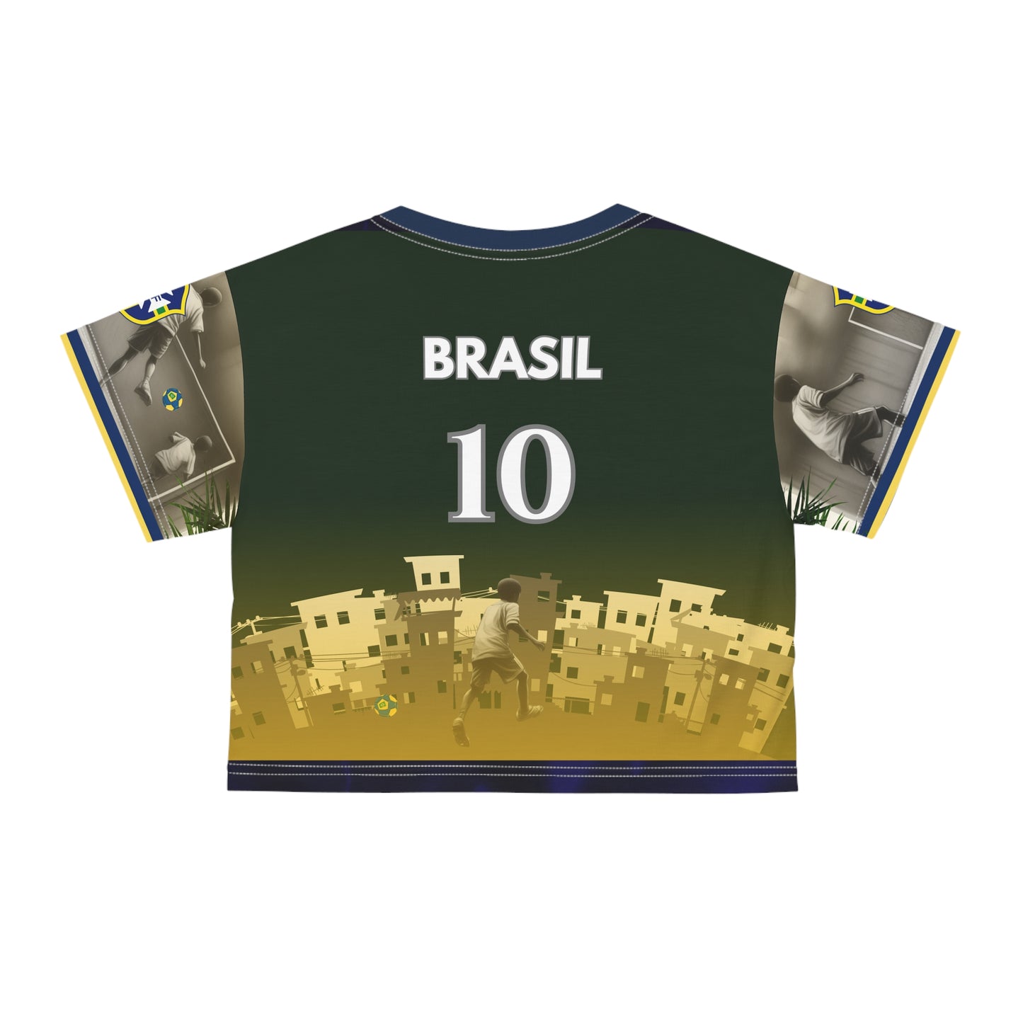 🇧🇷Ladies' Crop Tee – *"Raízes do Talento"*