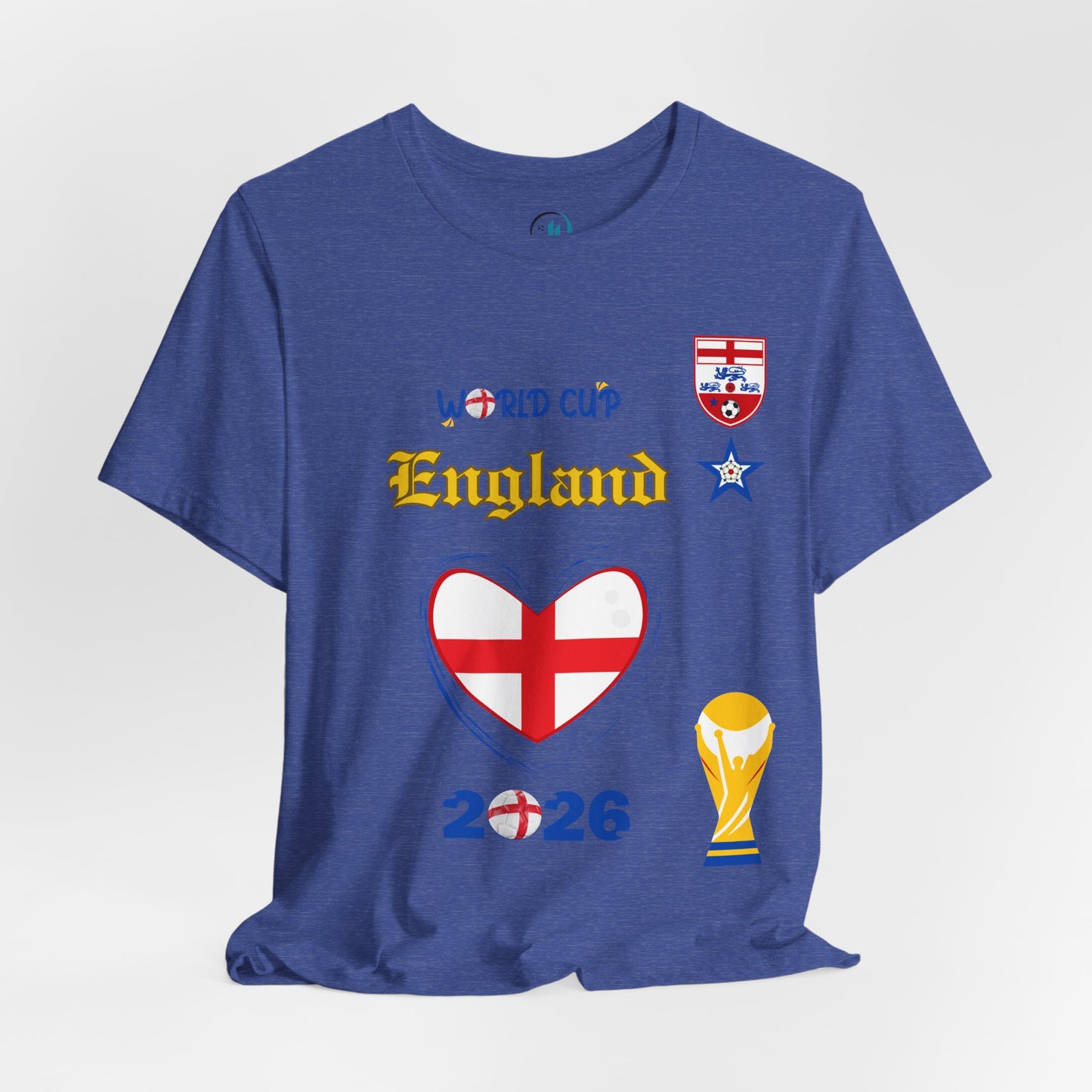 🏴󠁧󠁢󠁥󠁮󠁧󠁿England World Cup 2026 Heart Design Unisex T-Shirt