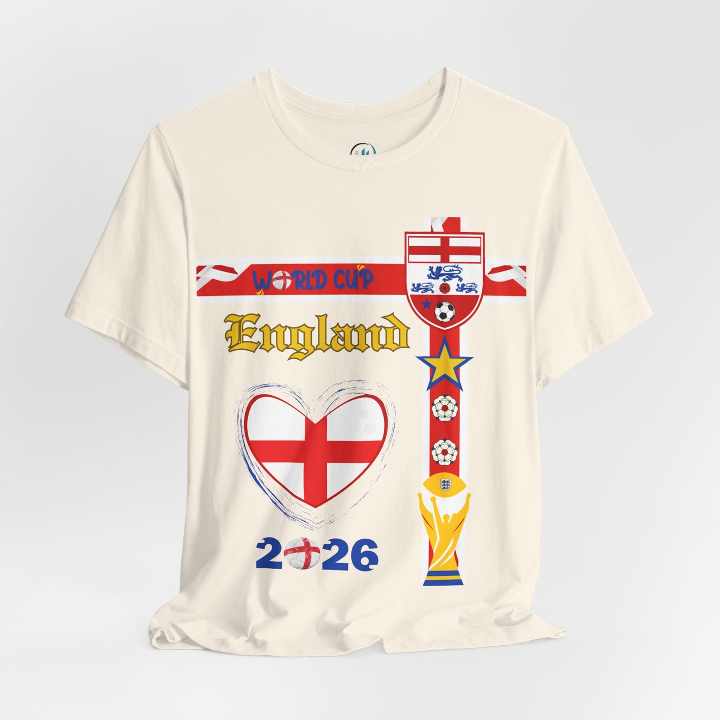 🏴󠁧󠁢󠁥󠁮󠁧󠁿England World Cup 2026 Heart Design Unisex T-Shirt