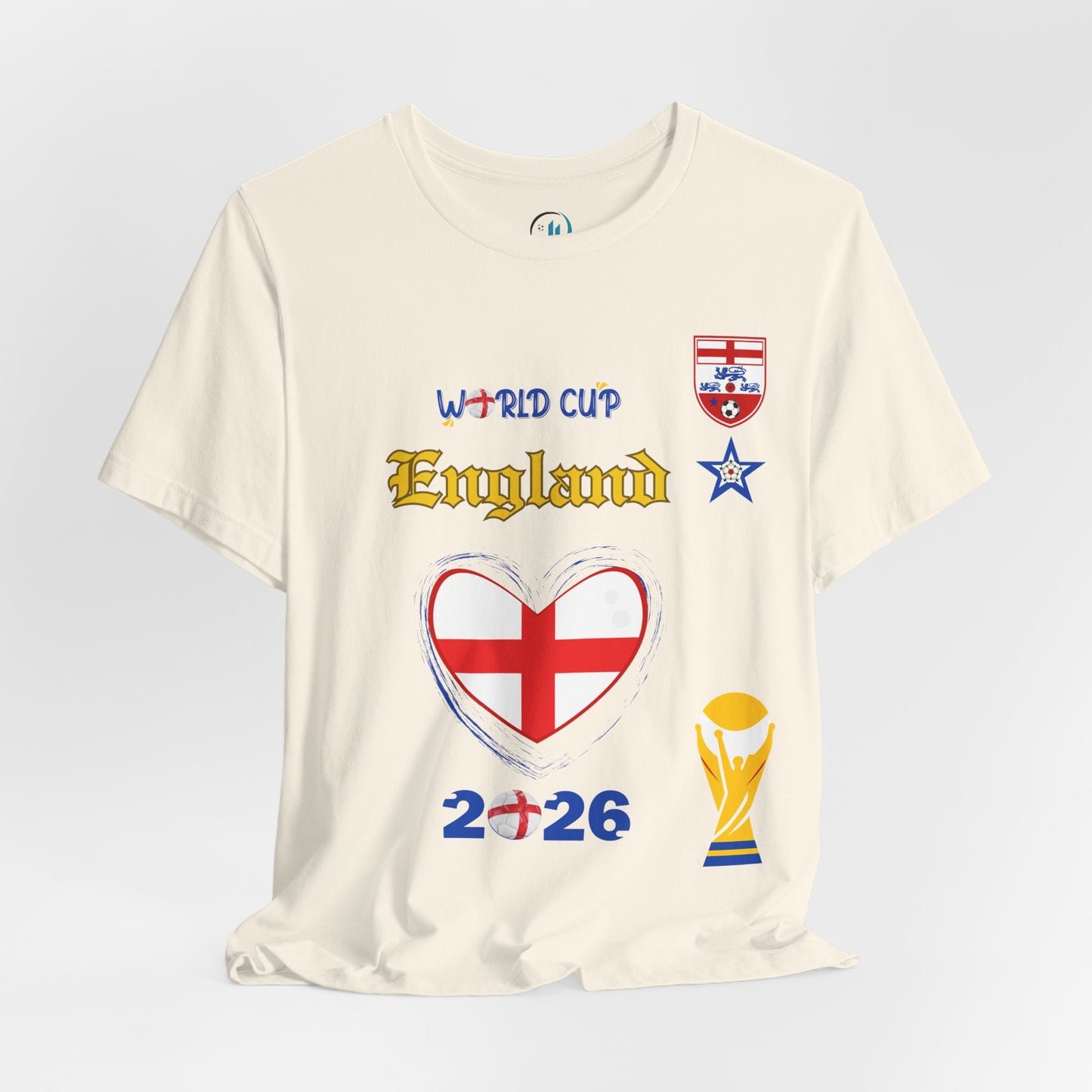 🏴󠁧󠁢󠁥󠁮󠁧󠁿England World Cup 2026 Heart Design Unisex T-Shirt