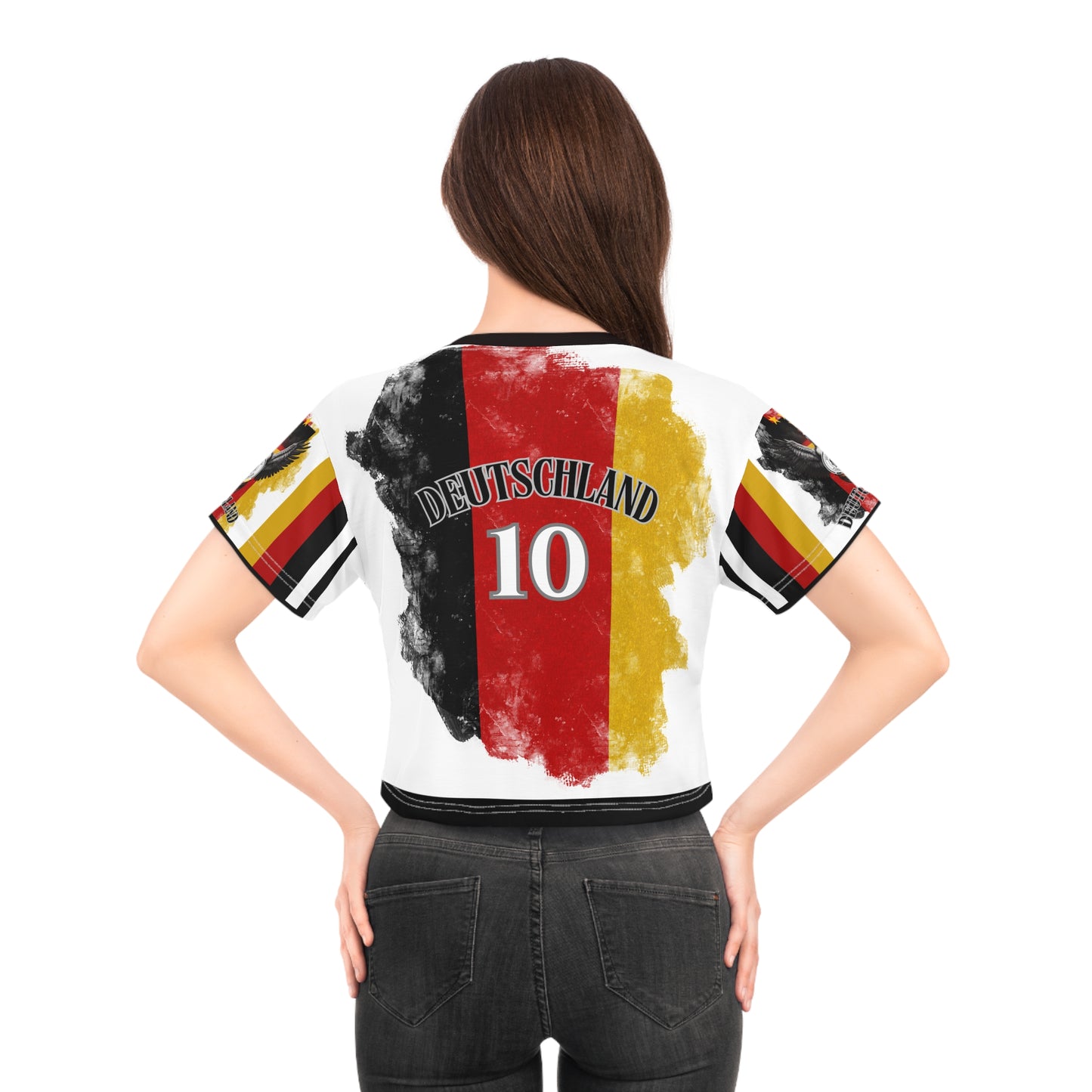 🇩🇪Ladies' Crop Tee – *"Reichsadler der Fussballnation"*