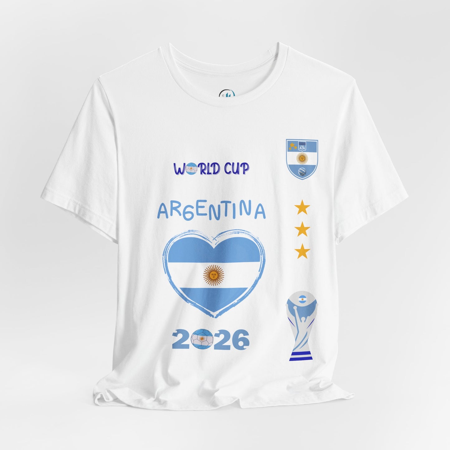🇦🇷Argentina World Cup 2026 Heart Design Unisex T-Shirt
