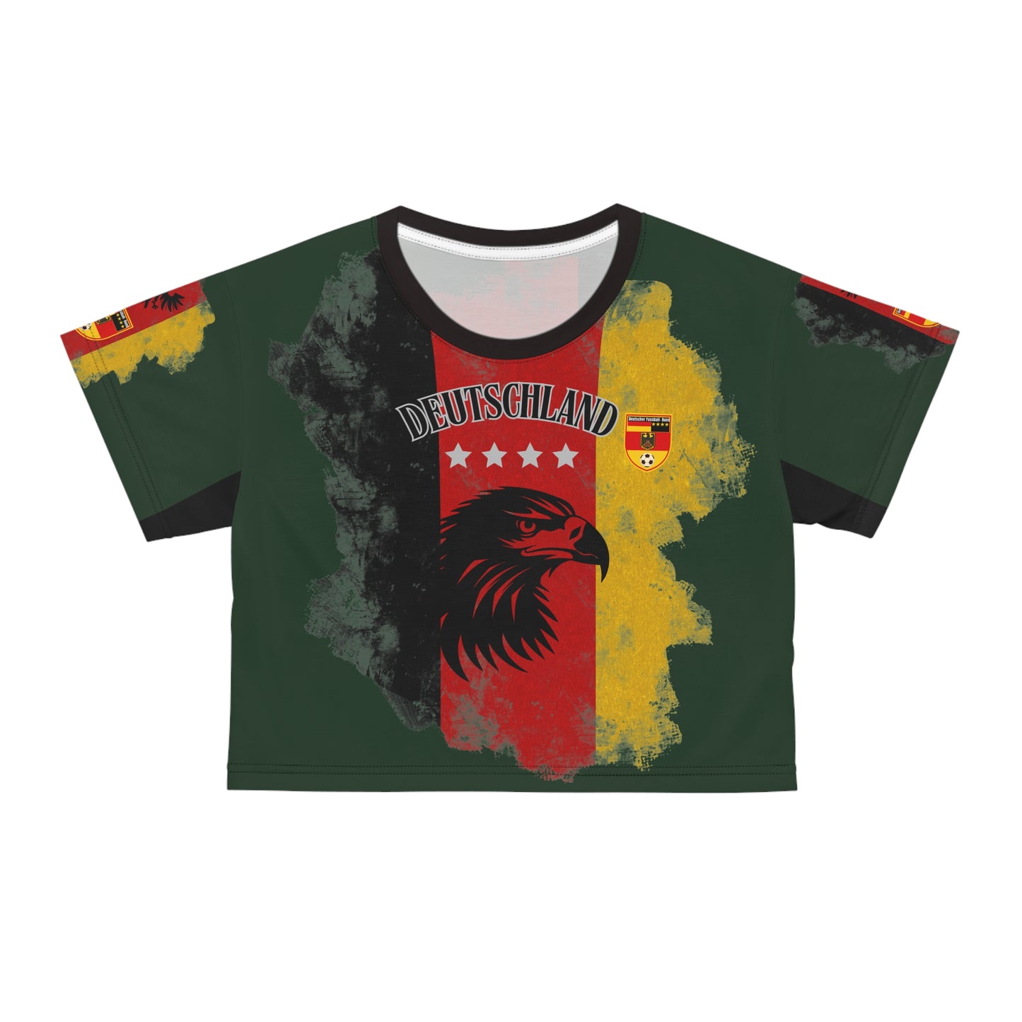 🇩🇪Ladies' Crop Tee – *"Adler des Wandels"*