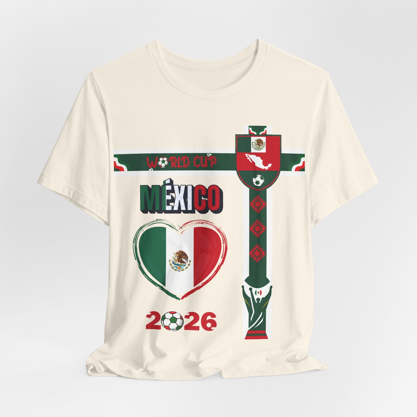 🇲🇽Mexico World Cup 2026 Heart Design Unisex T-Shirt