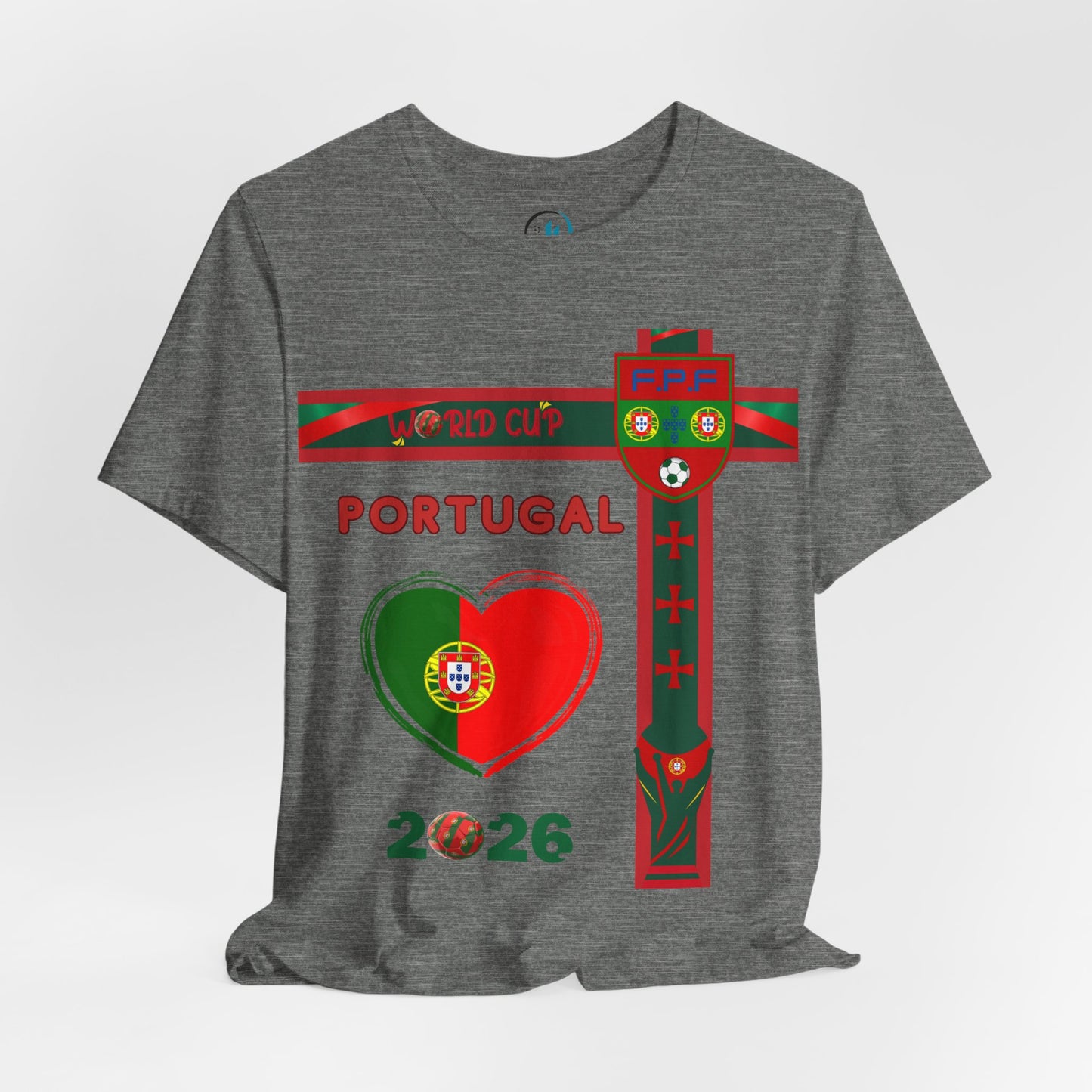 🇵🇹Portugal World Cup 2026 Heart Design Unisex T-Shirt