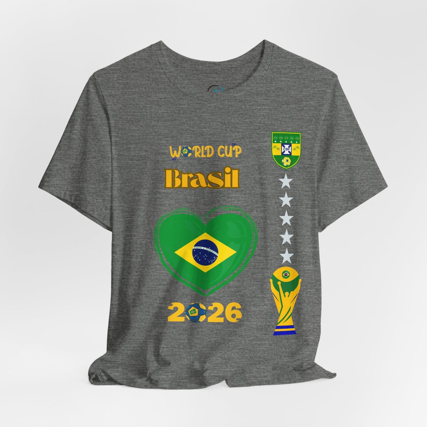 🇧🇷Brazil (Brasil) World Cup 2026 Heart Design Unisex T-Shirt
