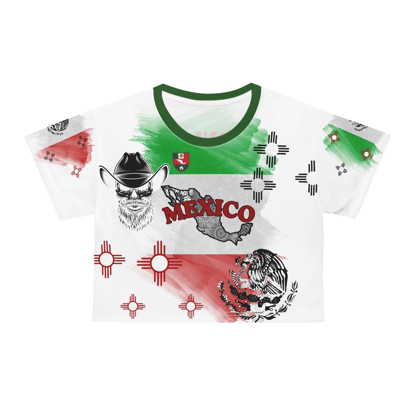 🇲🇽Ladies' Crop Tee – *"Tierra de Dioses"*