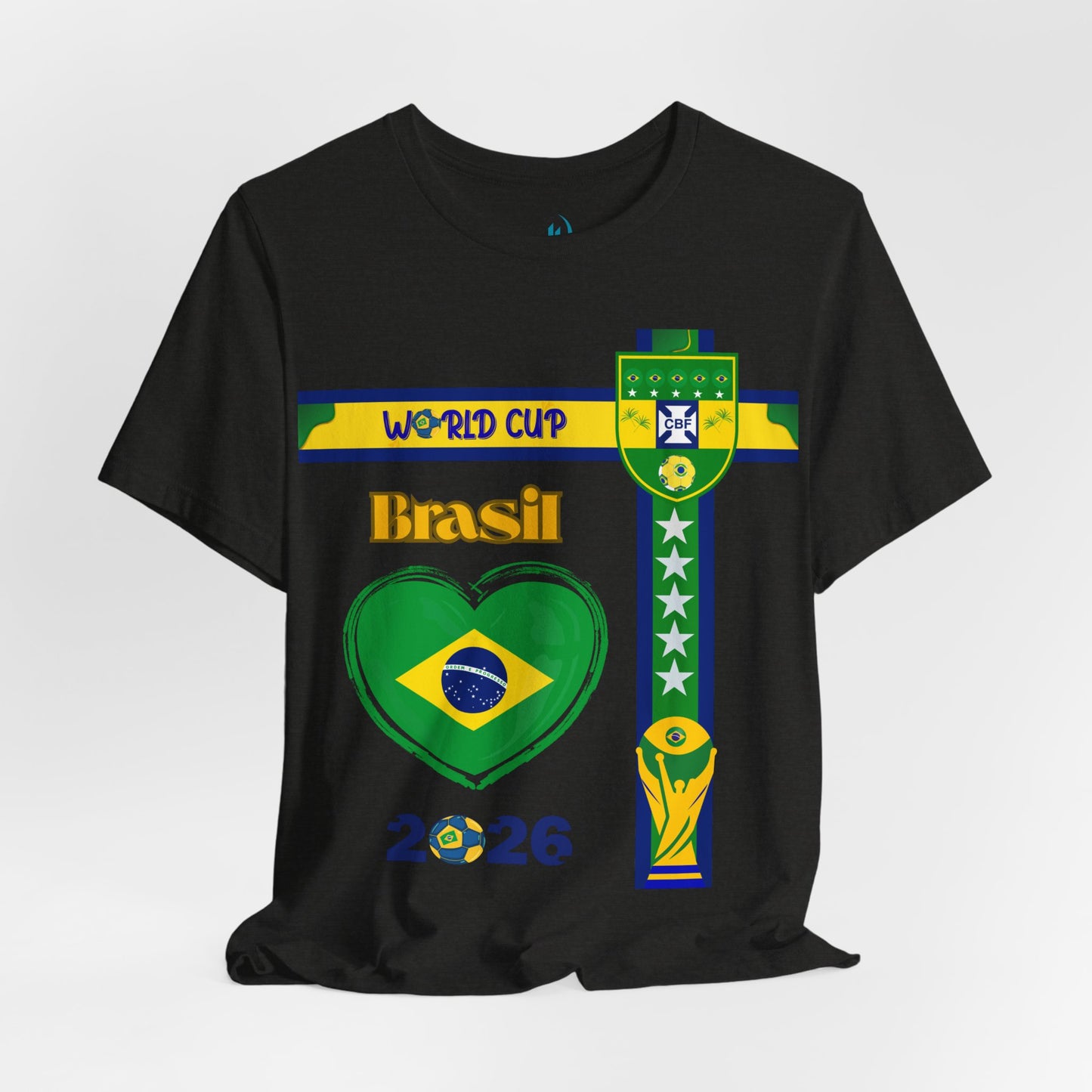 🇧🇷Brazil (Brasil) World Cup 2026 Heart Design Unisex T-Shirt