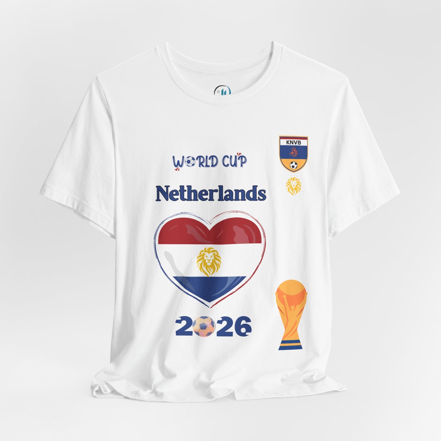 🇳🇱Netherlands (Nederland) World Cup 2026 Heart Design Unisex T-Shirt