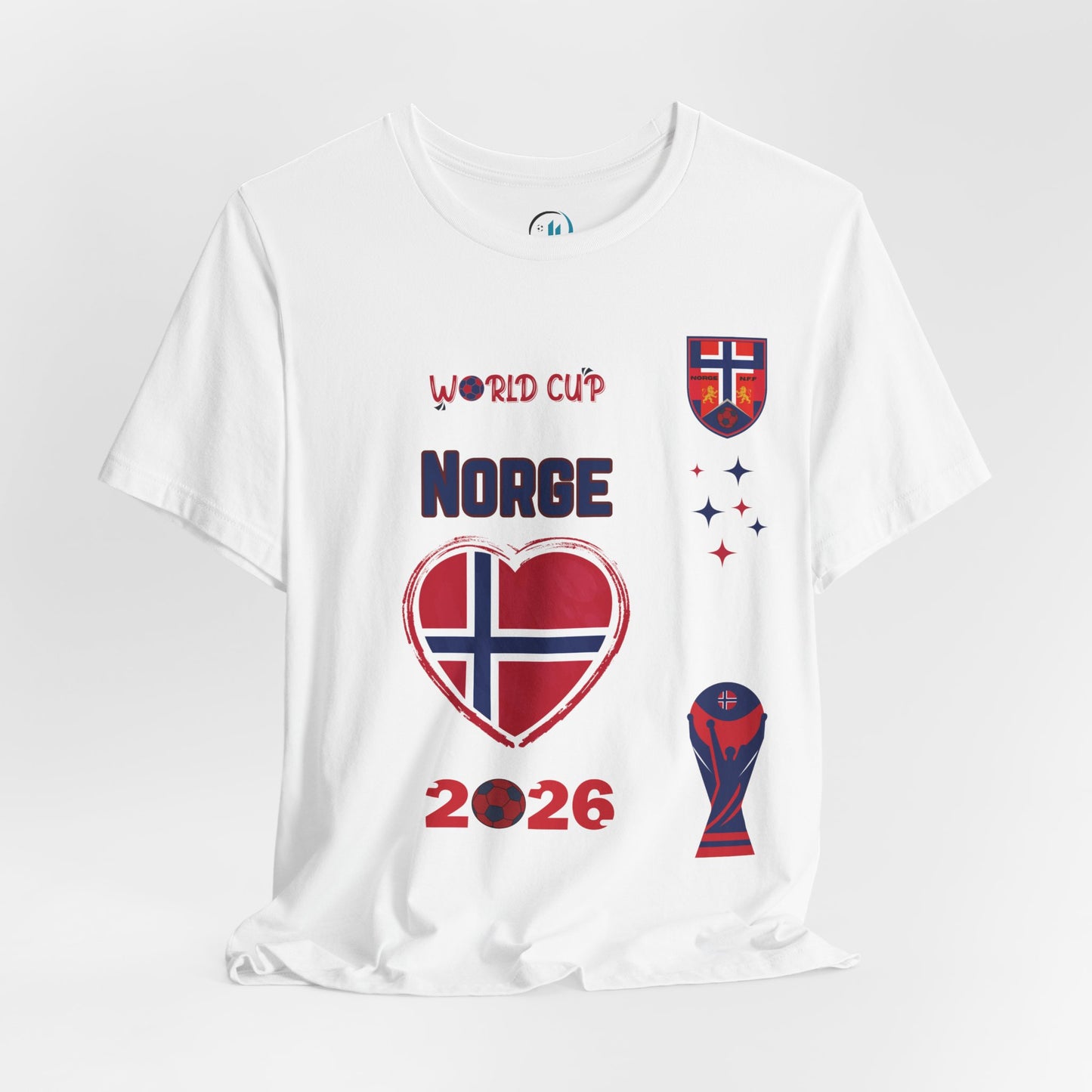 🇳🇴Norway (Norge) World Cup 2026 Heart Design Unisex T-Shirt