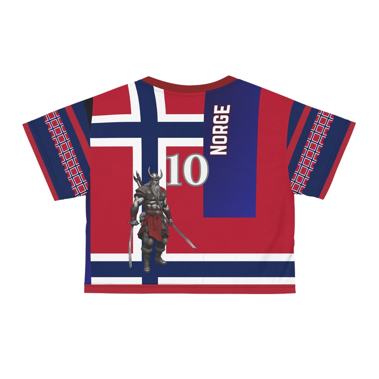 🇳🇴Ladies' Crop Tee – *"The Viking Roar"*