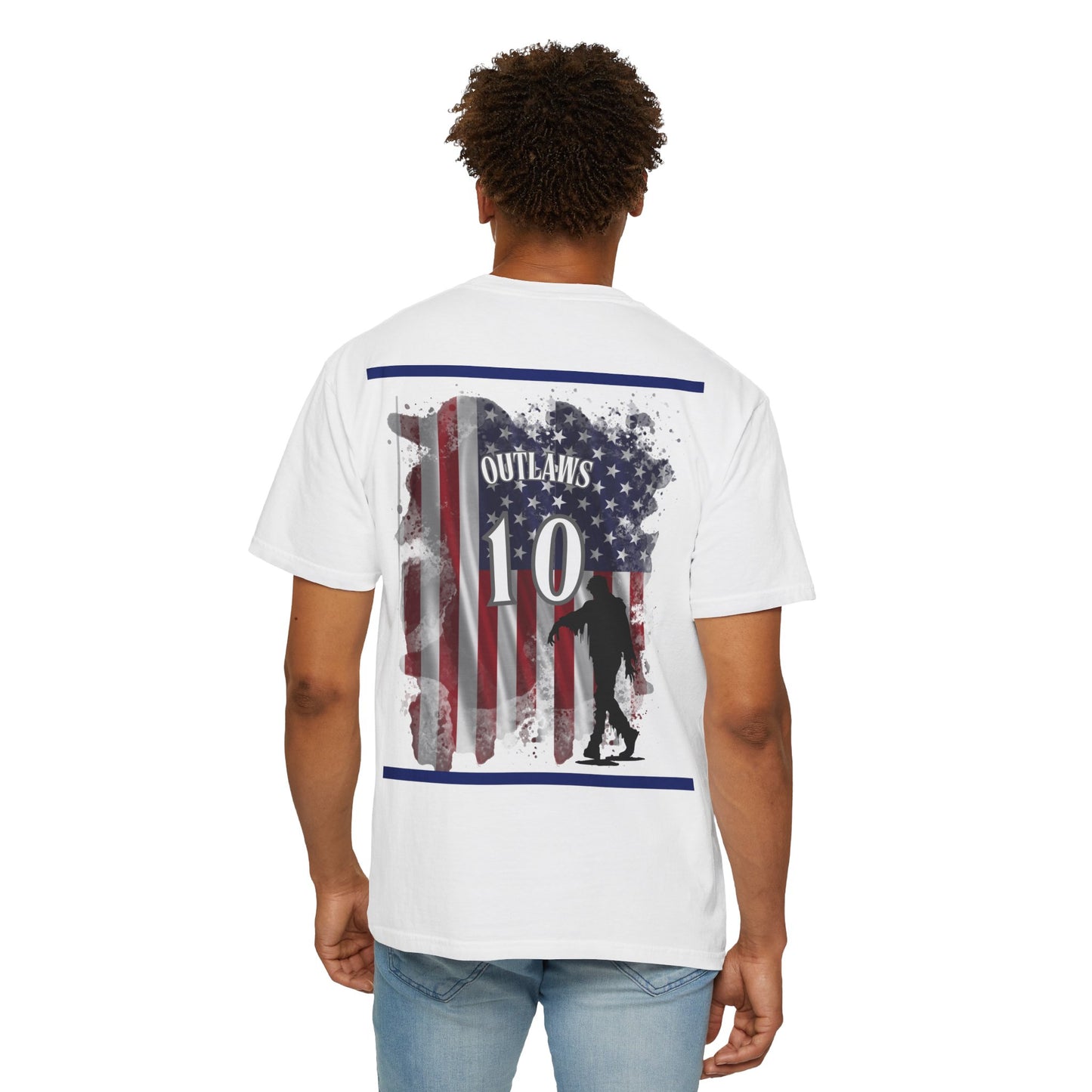 National Tees Unisex Garment-Dyed T-shirt (USA Zombie)