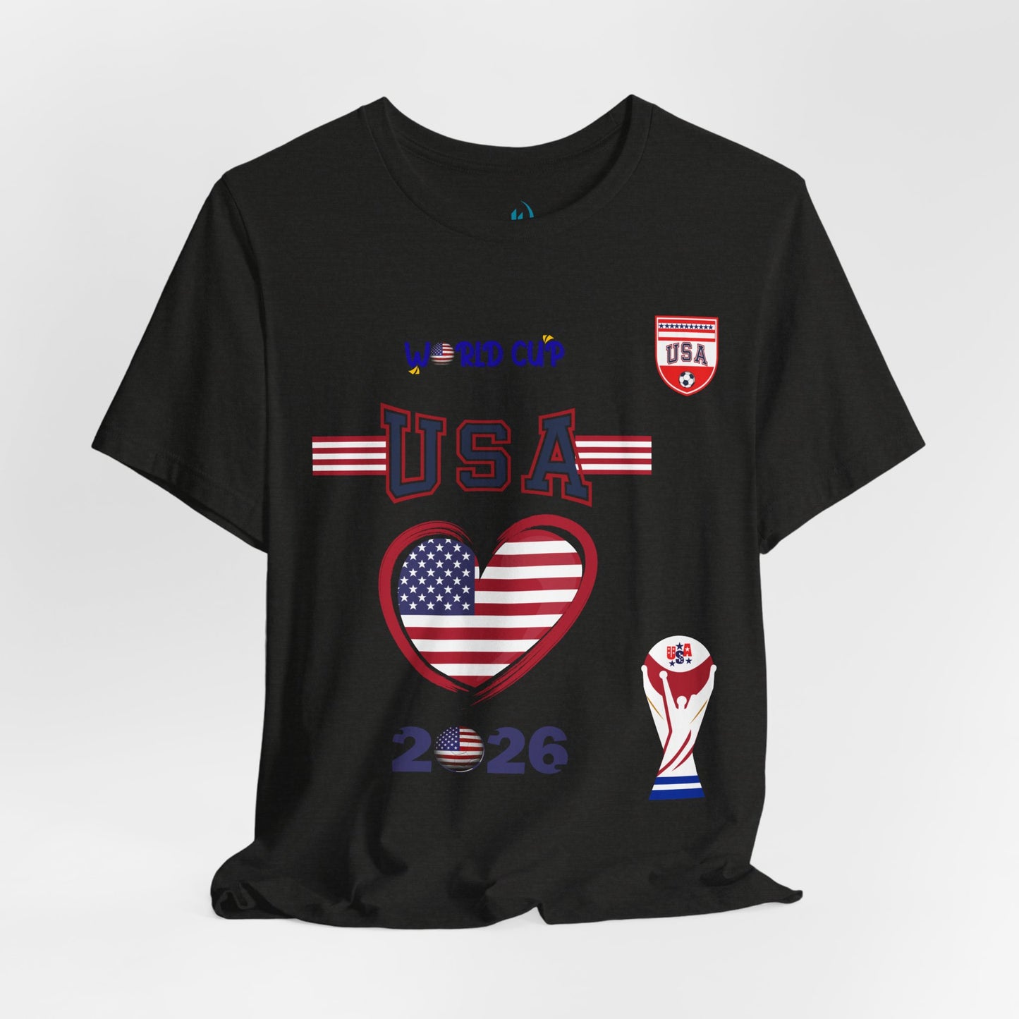🇺🇸USA World Cup 2026 Heart Design Unisex T-Shirt