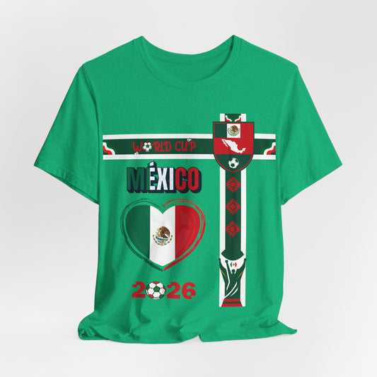 🇲🇽Mexico World Cup 2026 Heart Design Unisex T-Shirt