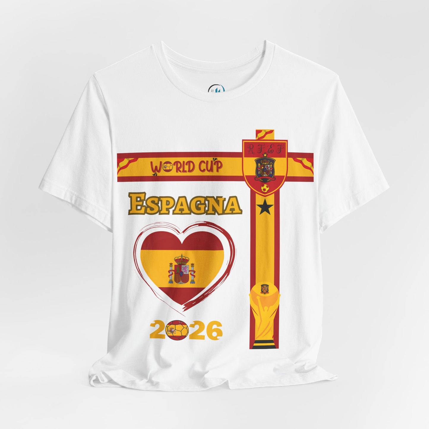 🇪🇸Spain (España) World Cup 2026 Heart Design Unisex T-Shirt