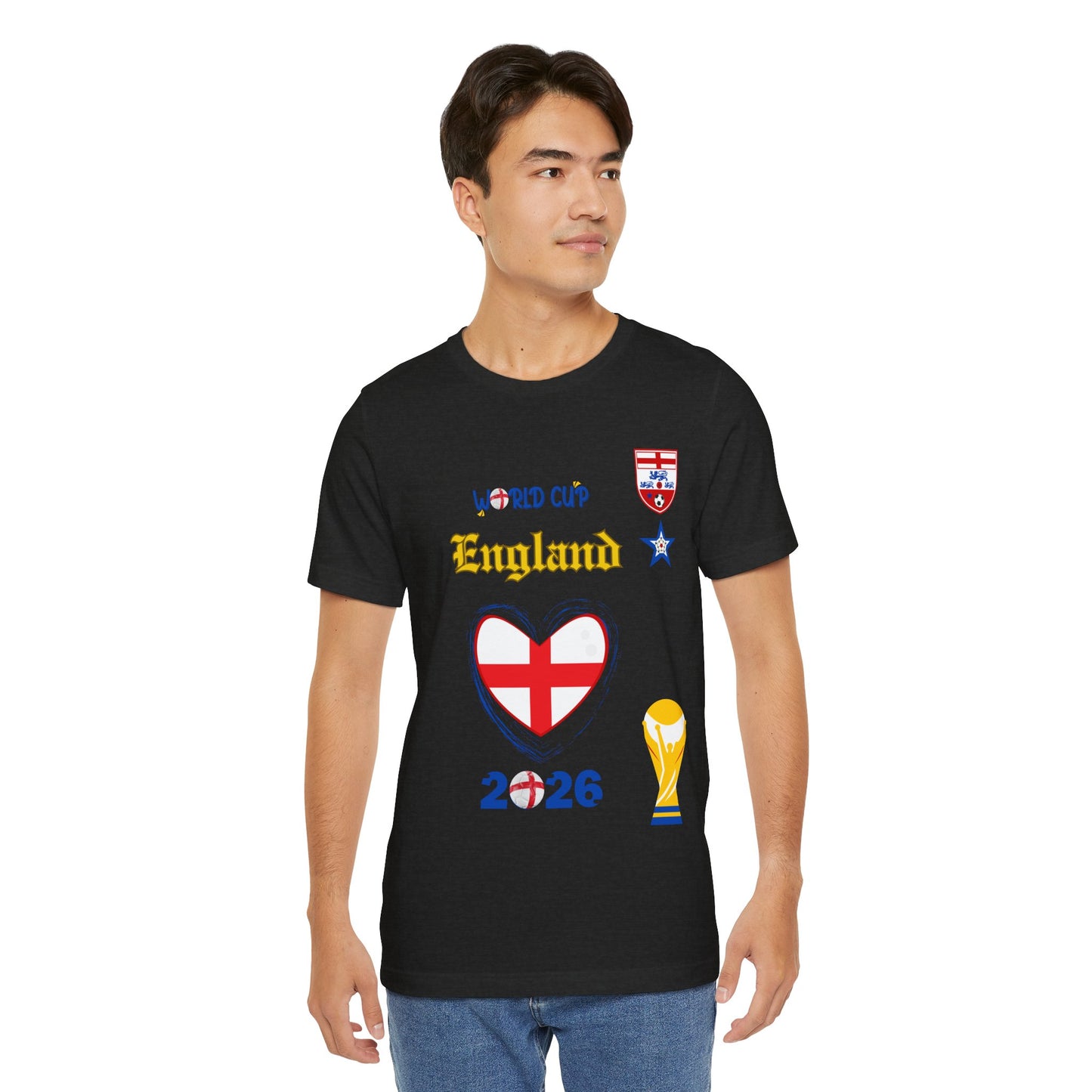 🏴󠁧󠁢󠁥󠁮󠁧󠁿England World Cup 2026 Heart Design Unisex T-Shirt
