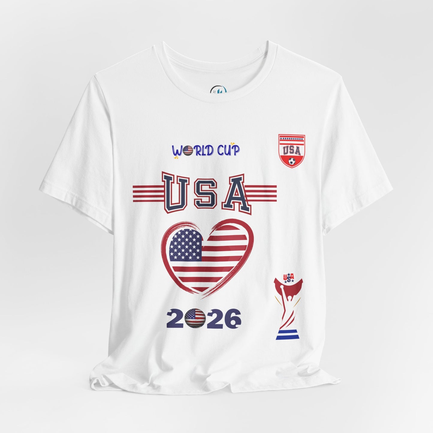 🇺🇸USA World Cup 2026 Heart Design Unisex T-Shirt