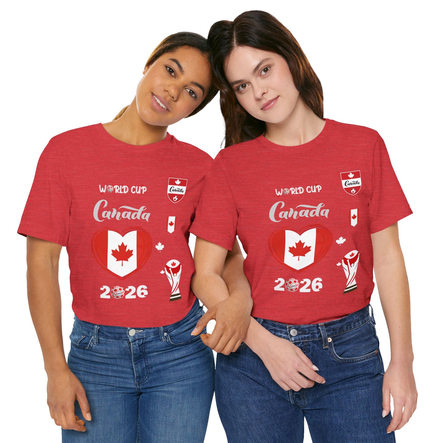 🇨🇦Canada World Cup 2026 Heart Design Unisex T-Shirt