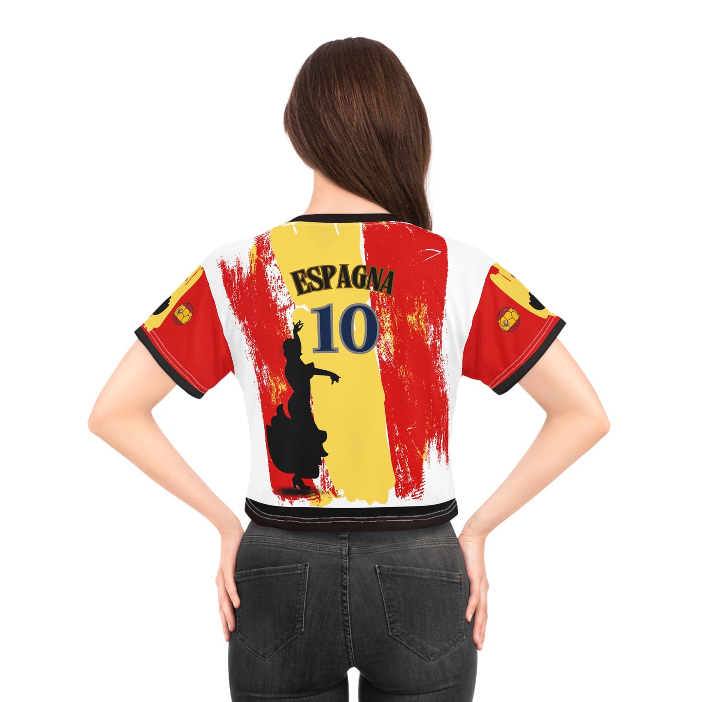 🇪🇸Ladies' Crop Tee – *"Flamenco; Furia"*