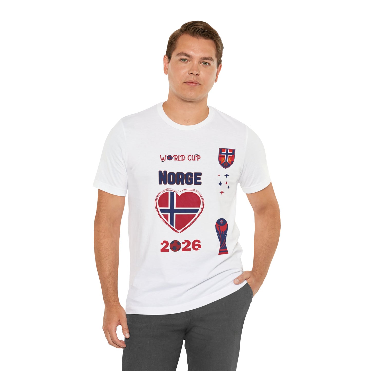 🇳🇴Norway (Norge) World Cup 2026 Heart Design Unisex T-Shirt