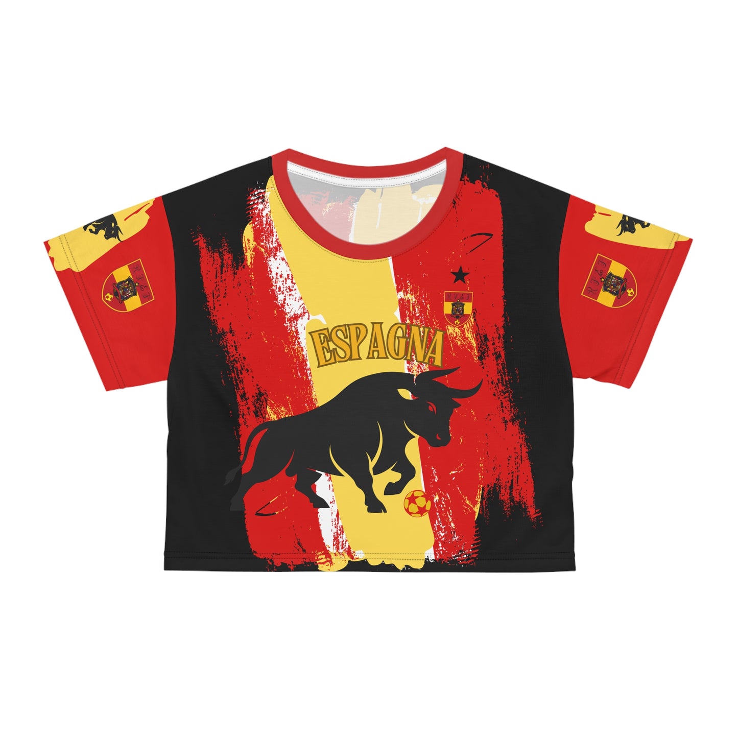 🇪🇸Ladies' Crop Tee – *"El Toro"*