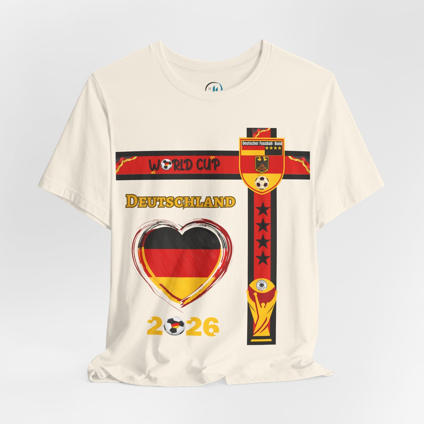 🇩🇪Germany (Deutschland) World Cup 2026 Heart Design Unisex T-Shirt