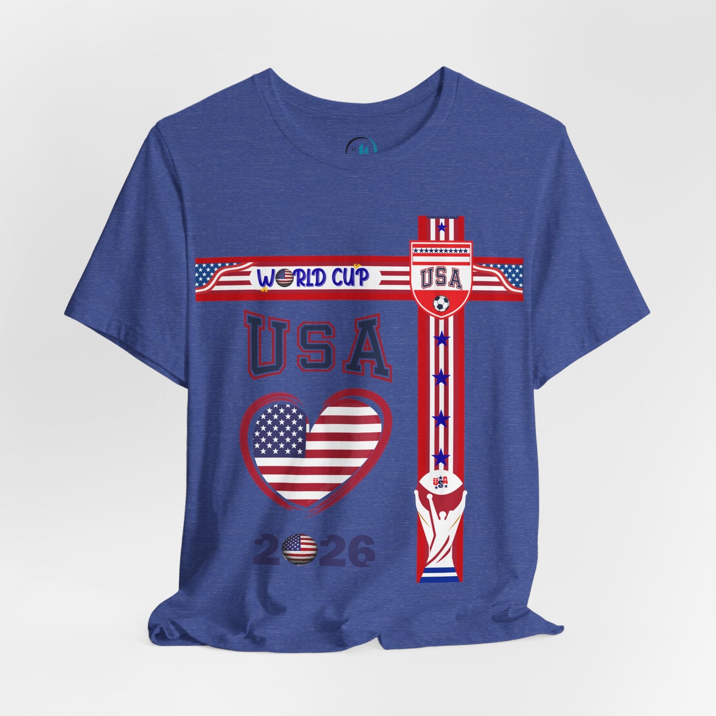 🇺🇸USA World Cup 2026 Heart Design Unisex T-Shirt