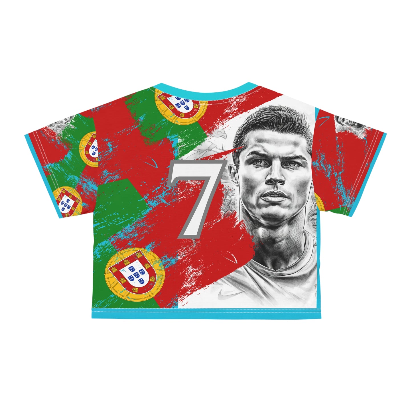 🇵🇹Ladies' Crop Tee – *"The GOAT Edition"*