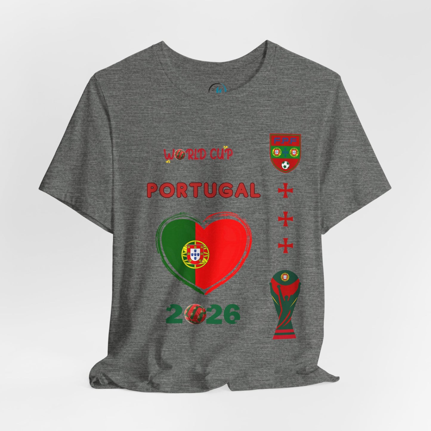 🇵🇹Portugal World Cup 2026 Heart Design Unisex T-Shirt